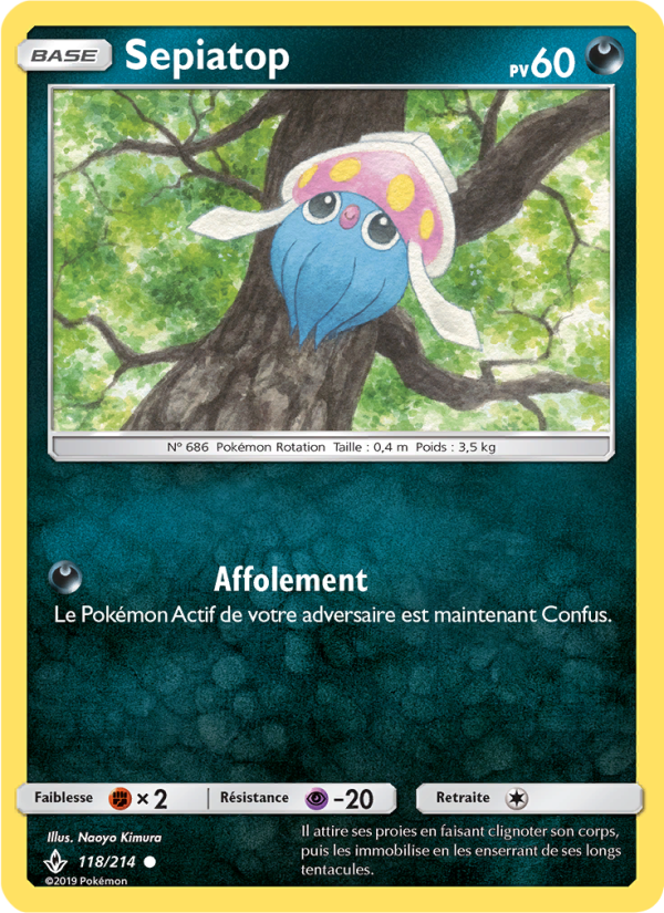 Sepiatop 118 — Alliance Infaillible (French Pokémon TCG card)