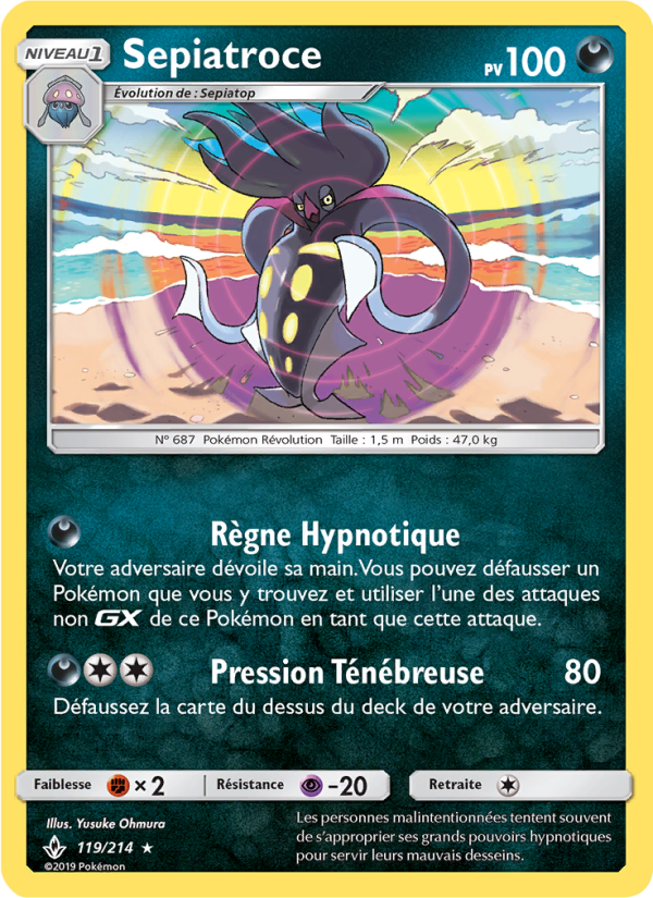 Sepiatroce 119 — Alliance Infaillible (French Pokémon TCG card)