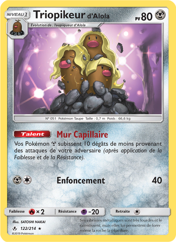 Triopikeur d’Alola 122 — Alliance Infaillible (French Pokémon TCG card)