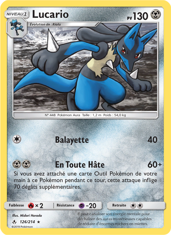 Lucario 126 — Alliance Infaillible (French Pokémon TCG card)