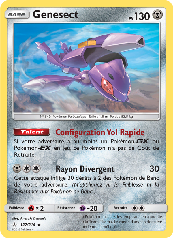 Genesect 127 — Alliance Infaillible (French Pokémon TCG card)