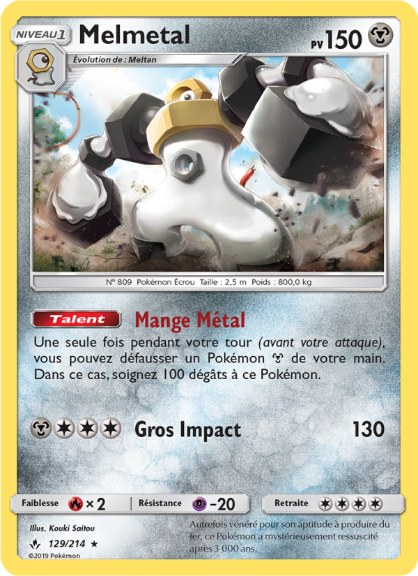 Melmetal 129 — Alliance Infaillible (French Pokémon TCG card)