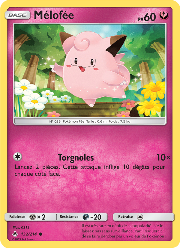 Mélofée 132 — Alliance Infaillible (French Pokémon TCG card)