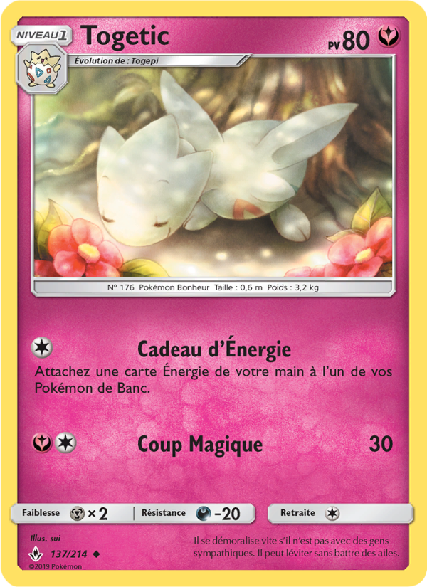 Togetic 137 — Alliance Infaillible (French Pokémon TCG card)