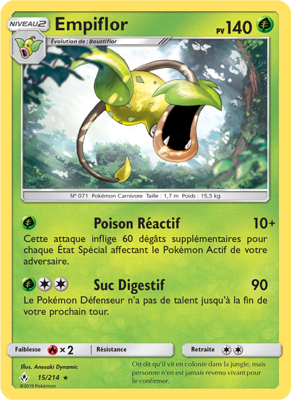 Empiflor 15 — Alliance Infaillible (French Pokémon TCG card)