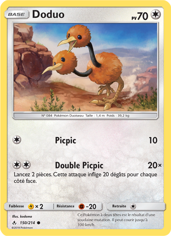 Doduo 150 — Alliance Infaillible (French Pokémon TCG card)