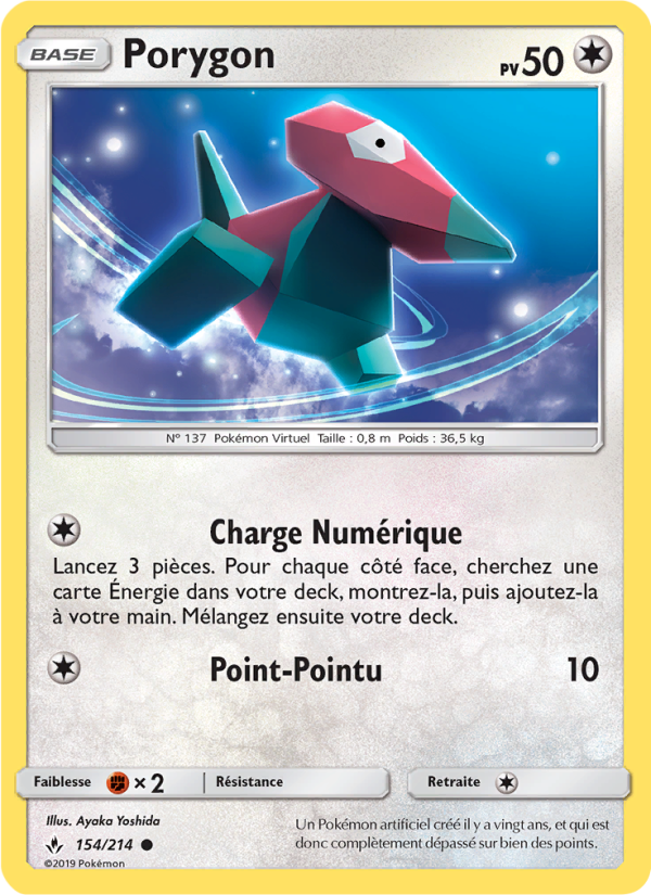 Porygon 154 — Alliance Infaillible (French Pokémon TCG card)