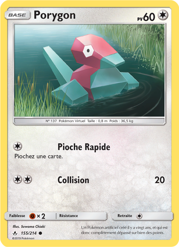 Porygon 155 — Alliance Infaillible (French Pokémon TCG card)