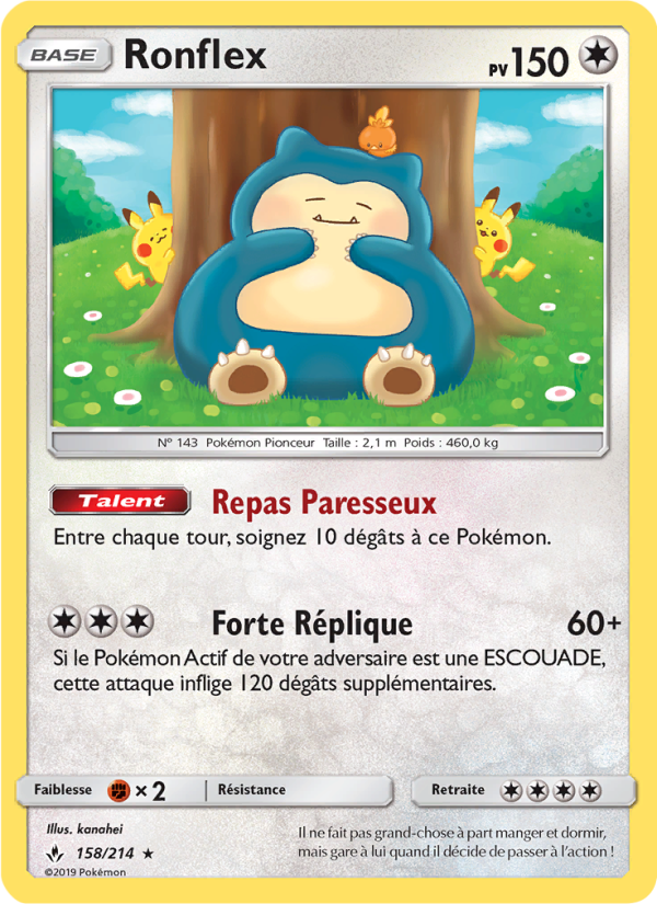 Ronflex 158 — Alliance Infaillible (French Pokémon TCG card)