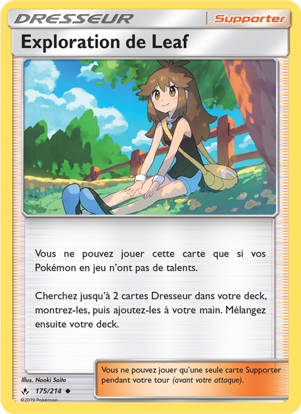 Exploration de Leaf 175 — Alliance Infaillible (French Pokémon TCG card)
