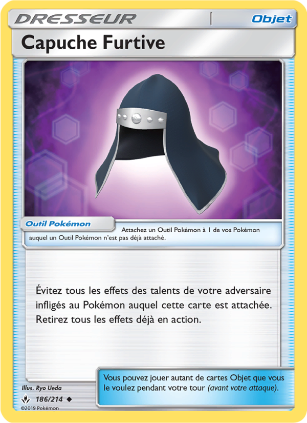 Capuche Furtive 186 — Alliance Infaillible (French Pokémon TCG card)