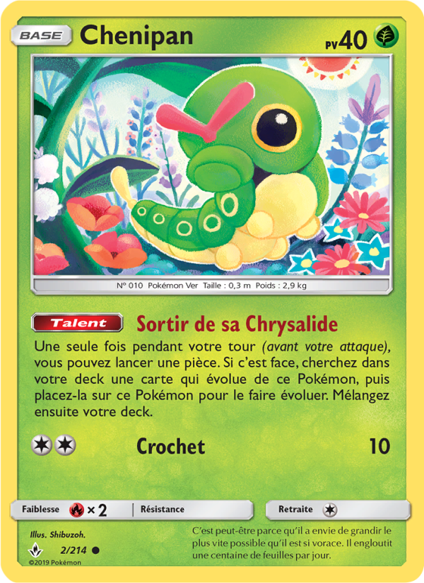 Chenipan 2 — Alliance Infaillible (French Pokémon TCG card)