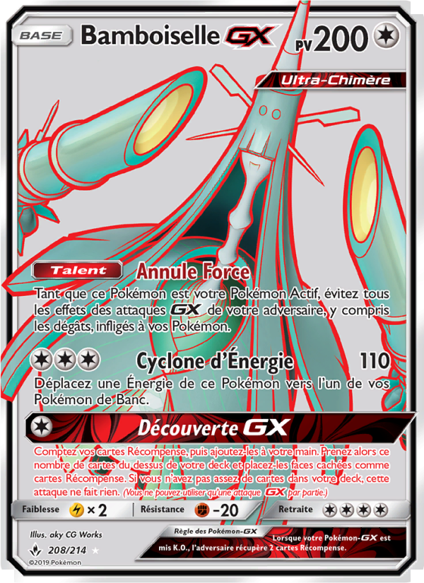 Bamboiselle GX 208 — Alliance Infaillible (French Pokémon TCG card)