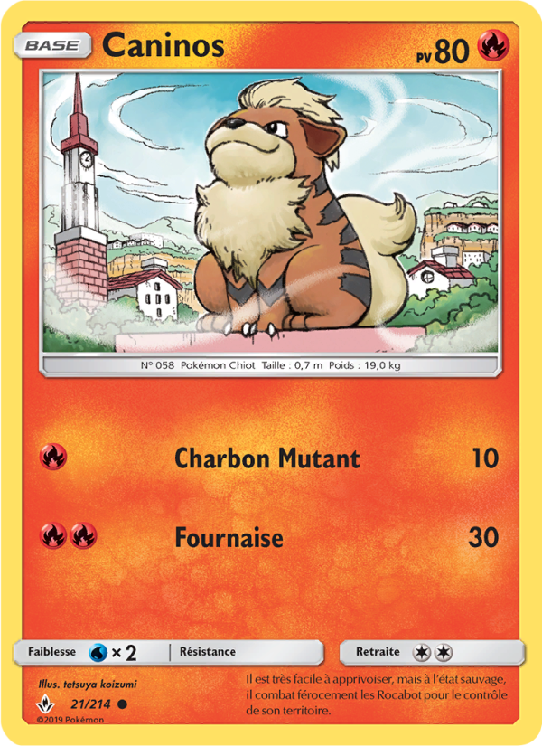 Caninos 21 — Alliance Infaillible (French Pokémon TCG card)