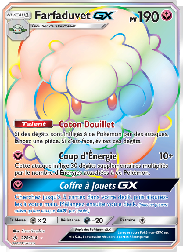 Farfaduvet GX 226 — Alliance Infaillible (French Pokémon TCG card)
