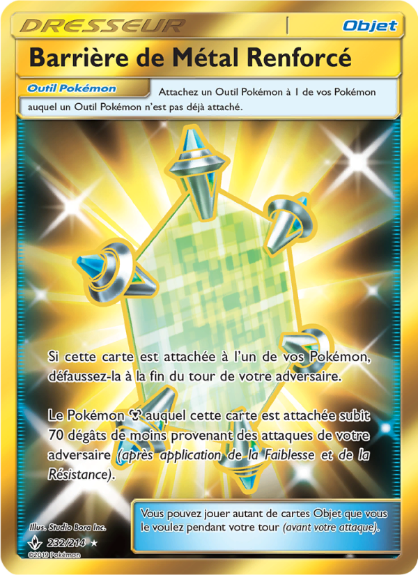 Barrière de Métal Renforcé 232 — Alliance Infaillible (French Pokémon TCG card)