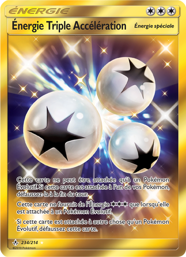 Énergie Triple Accélération 234 — Alliance Infaillible (French Pokémon TCG card)