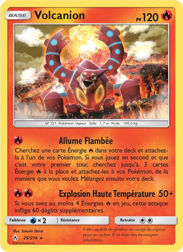 Volcanion 25 — Alliance Infaillible (French Pokémon TCG card)