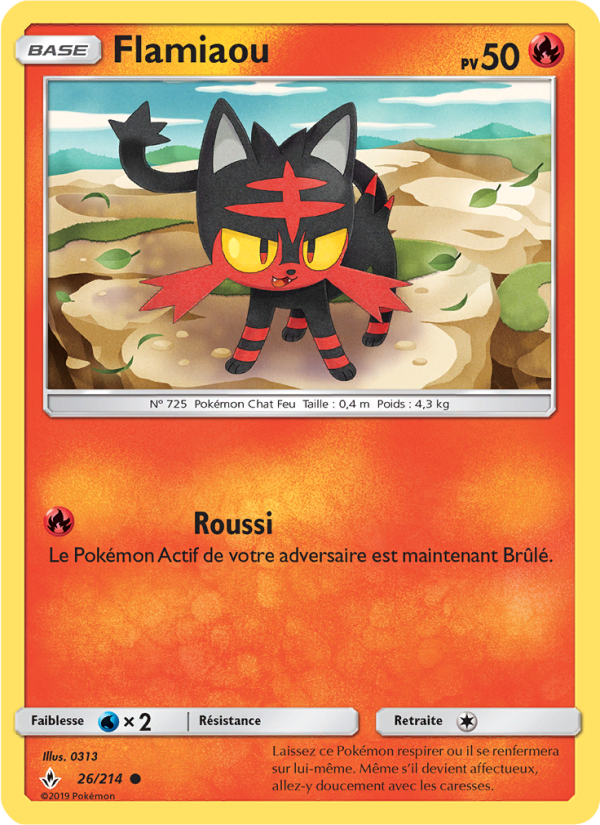 Flamiaou 26 — Alliance Infaillible (French Pokémon TCG card)