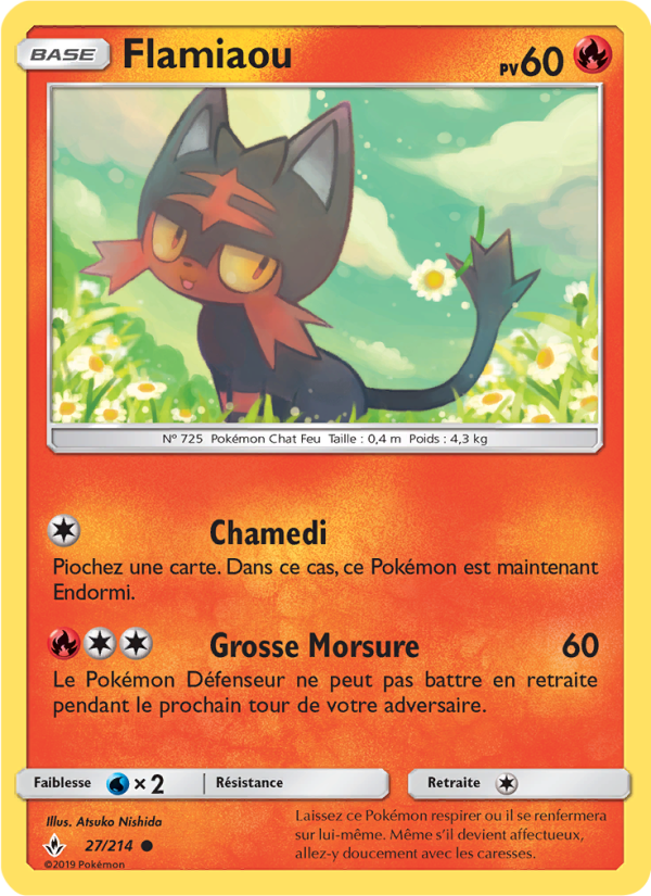 Flamiaou 27 — Alliance Infaillible (French Pokémon TCG card)