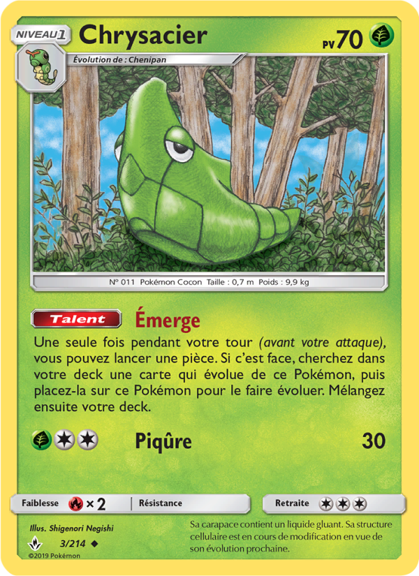 Chrysacier 3 — Alliance Infaillible (French Pokémon TCG card)