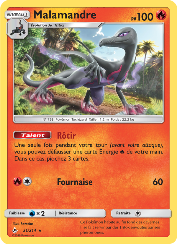 Malamandre 31 — Alliance Infaillible (French Pokémon TCG card)