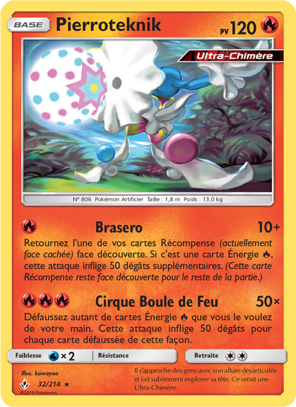 Pierroteknik 32 — Alliance Infaillible (French Pokémon TCG card)