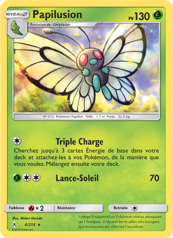 Papilusion 4 — Alliance Infaillible (French Pokémon TCG card)