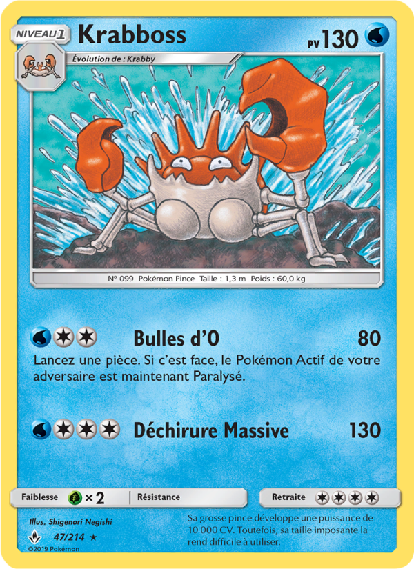 Krabboss 47 — Alliance Infaillible (French Pokémon TCG card)