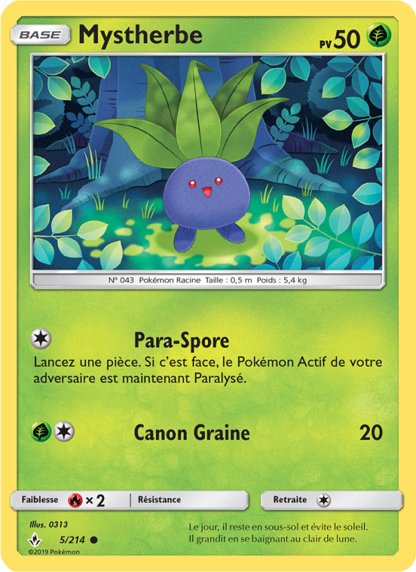 Mystherbe 5 — Alliance Infaillible (French Pokémon TCG card)