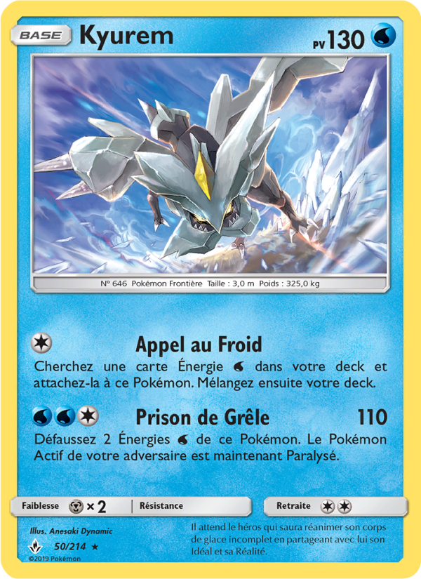 Kyurem 50 — Alliance Infaillible (French Pokémon TCG card)