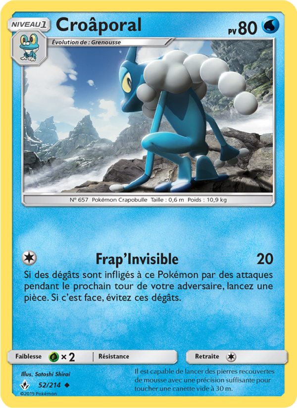 Croâporal 52 — Alliance Infaillible (French Pokémon TCG card)
