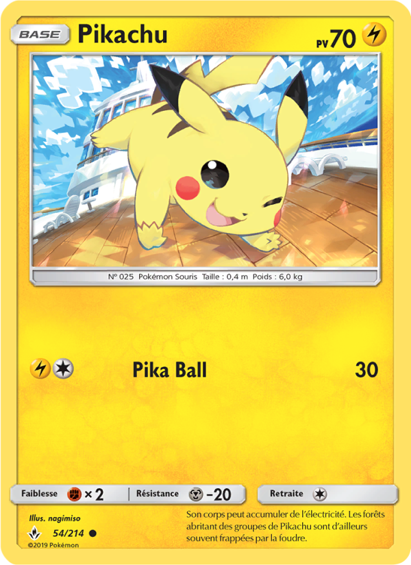 Pikachu 54 — Alliance Infaillible (French Pokémon TCG card)