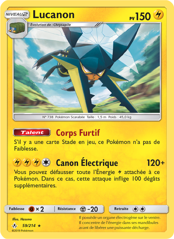 Lucanon 59 — Alliance Infaillible (French Pokémon TCG card)
