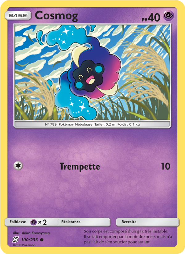 Cosmog 100 — Harmonie des Esprits (French Pokémon TCG card)