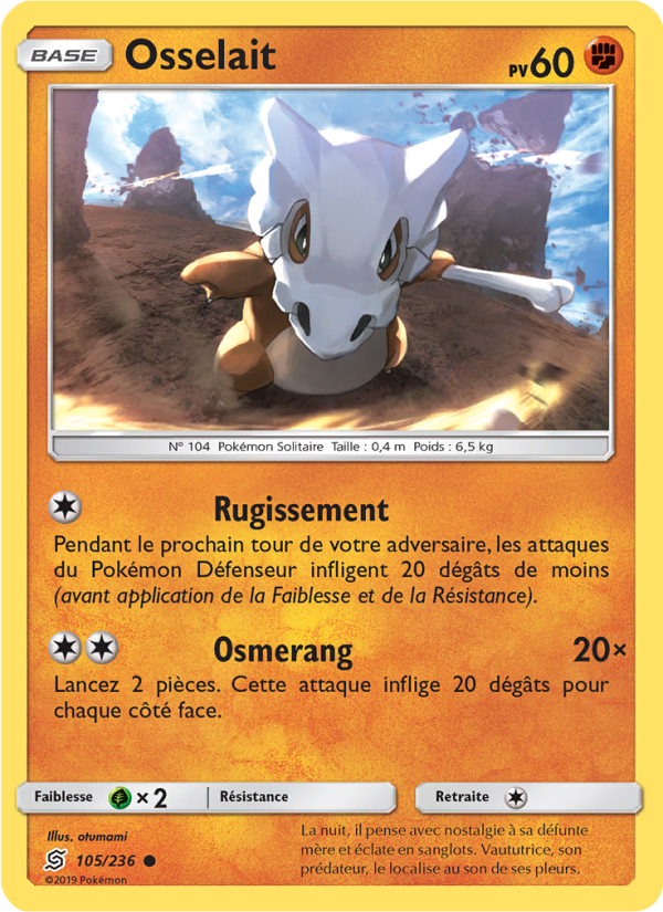 Osselait 105 — Harmonie des Esprits (French Pokémon TCG card)