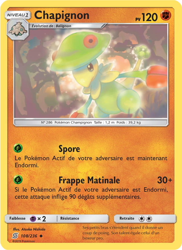 Chapignon 108 — Harmonie des Esprits (French Pokémon TCG card)