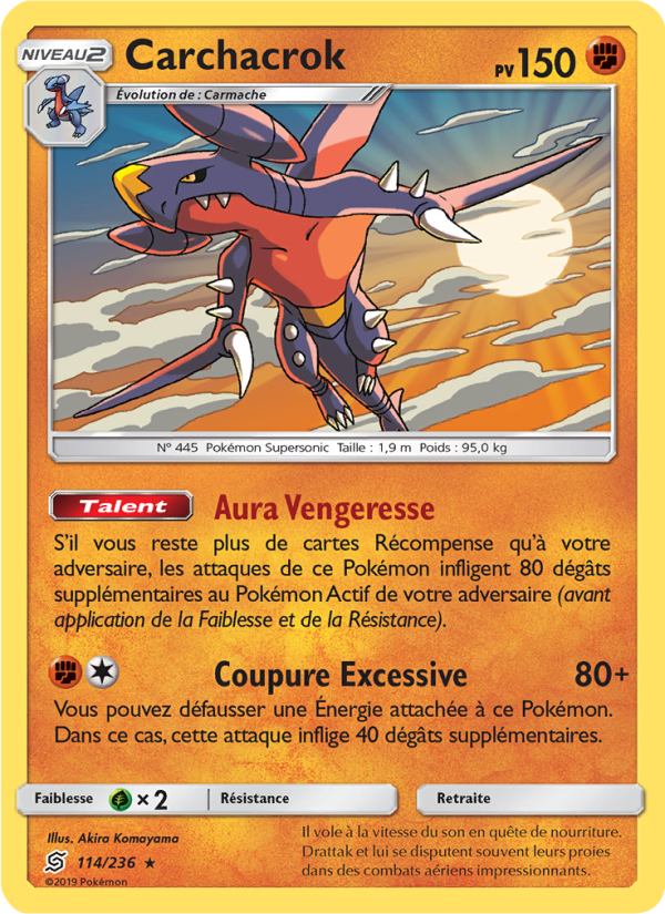 Carchacrok 114 — Harmonie des Esprits (French Pokémon TCG card)