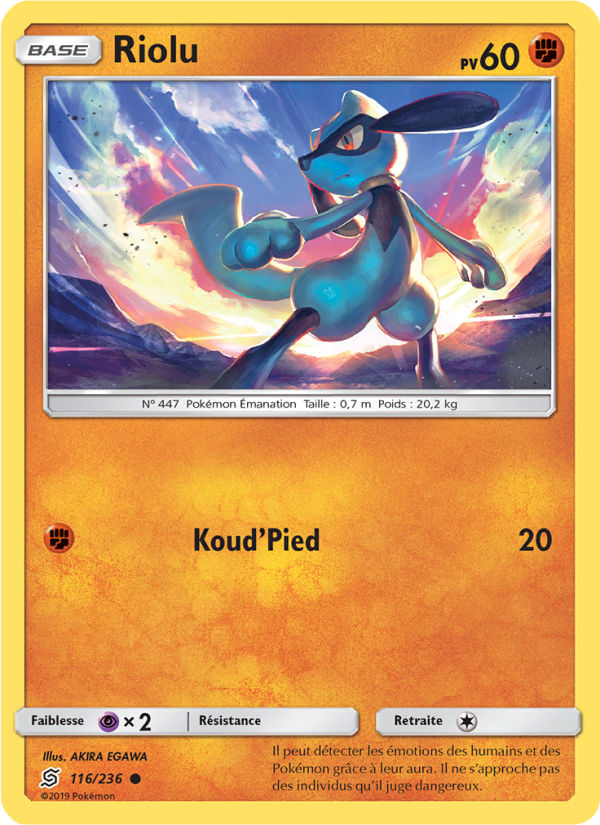 Riolu 116 — Harmonie des Esprits (French Pokémon TCG card)