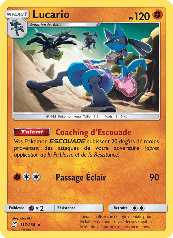Lucario 117 — Harmonie des Esprits (French Pokémon TCG card)
