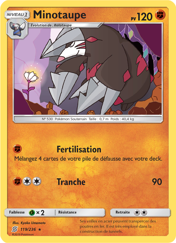 Minotaupe 119 — Harmonie des Esprits (French Pokémon TCG card)