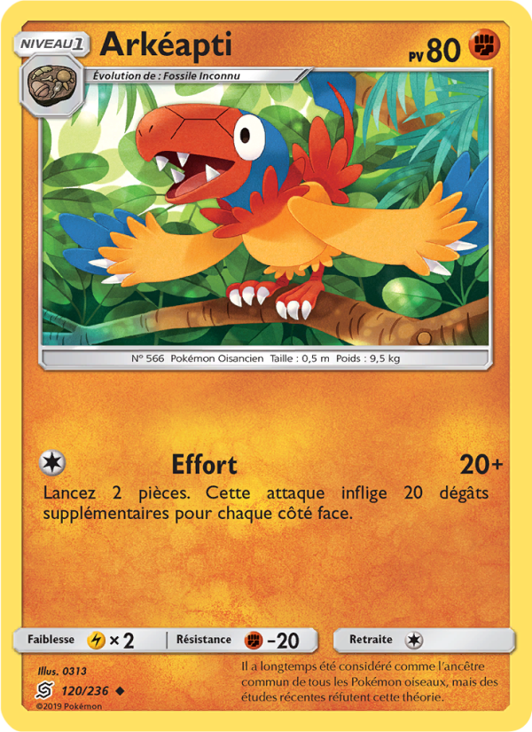 Arkéapti 120 — Harmonie des Esprits (French Pokémon TCG card)