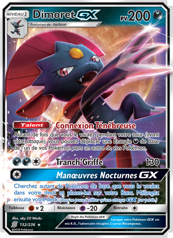 Dimoret GX 132 — Harmonie des Esprits (French Pokémon TCG card)