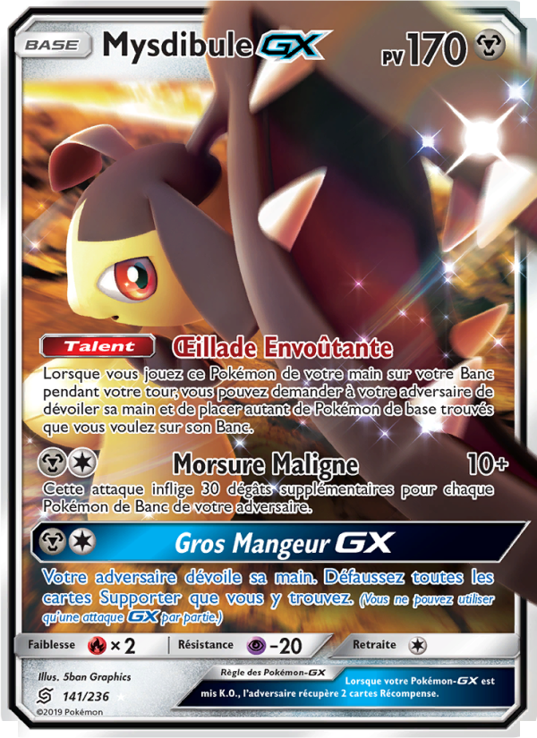 Mysdibule GX 141 — Harmonie des Esprits (French Pokémon TCG card)