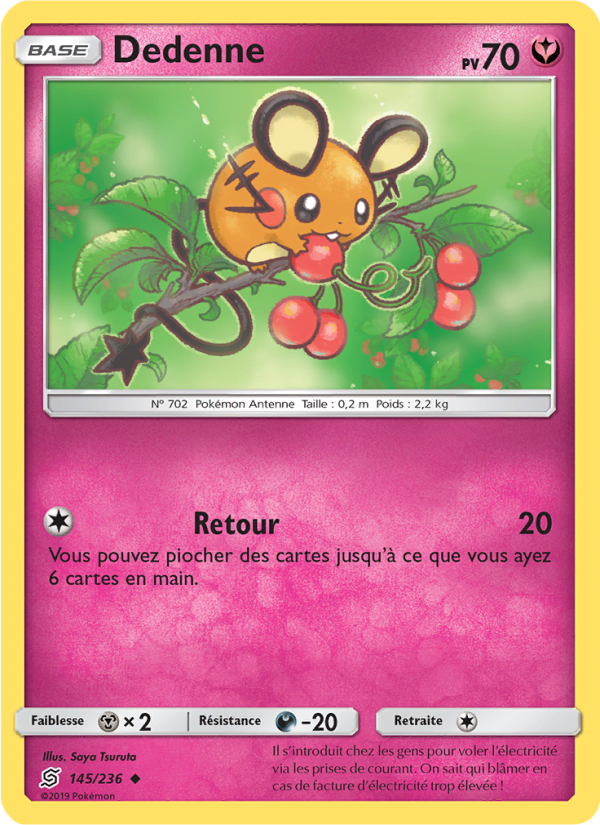 Dedenne 145 — Harmonie des Esprits (French Pokémon TCG card)