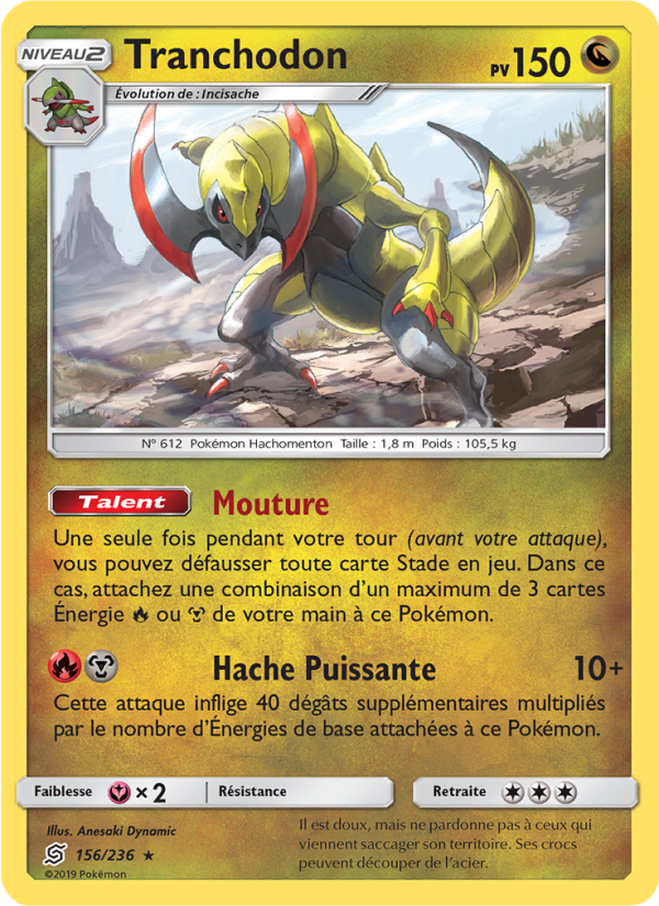 Tranchodon 156 — Harmonie des Esprits (French Pokémon TCG card)