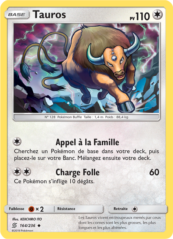 Tauros 164 — Harmonie des Esprits (French Pokémon TCG card)