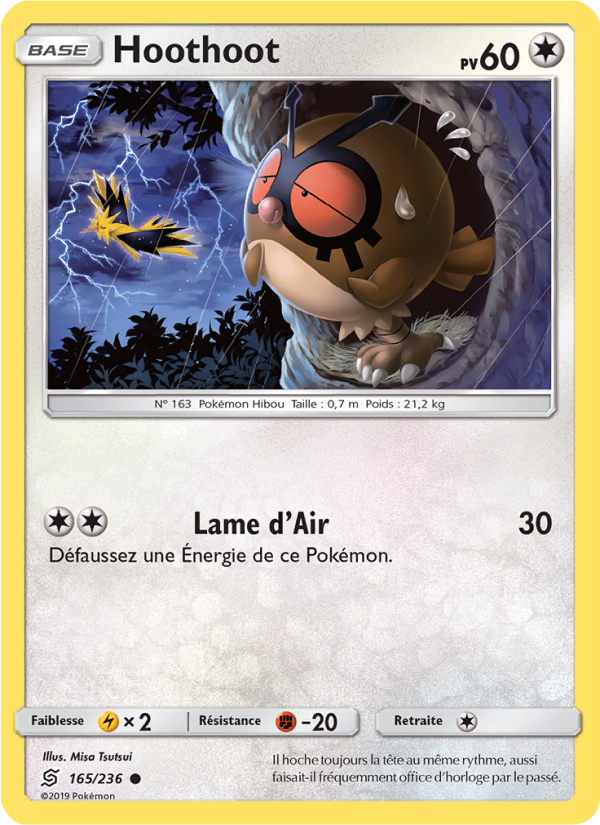 Hoothoot 165 — Harmonie des Esprits (French Pokémon TCG card)