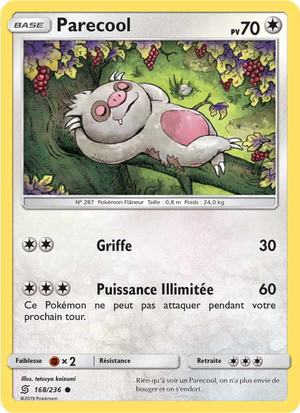 Parecool 168 — Harmonie des Esprits (French Pokémon TCG card)