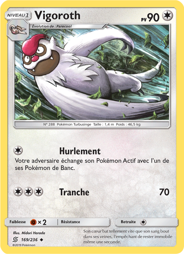 Vigoroth 169 — Harmonie des Esprits (French Pokémon TCG card)